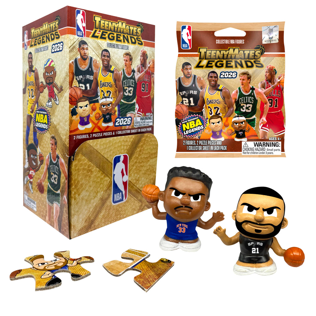 NBA Legends TeenyMates 2026 Gravity Feed Display 32ct