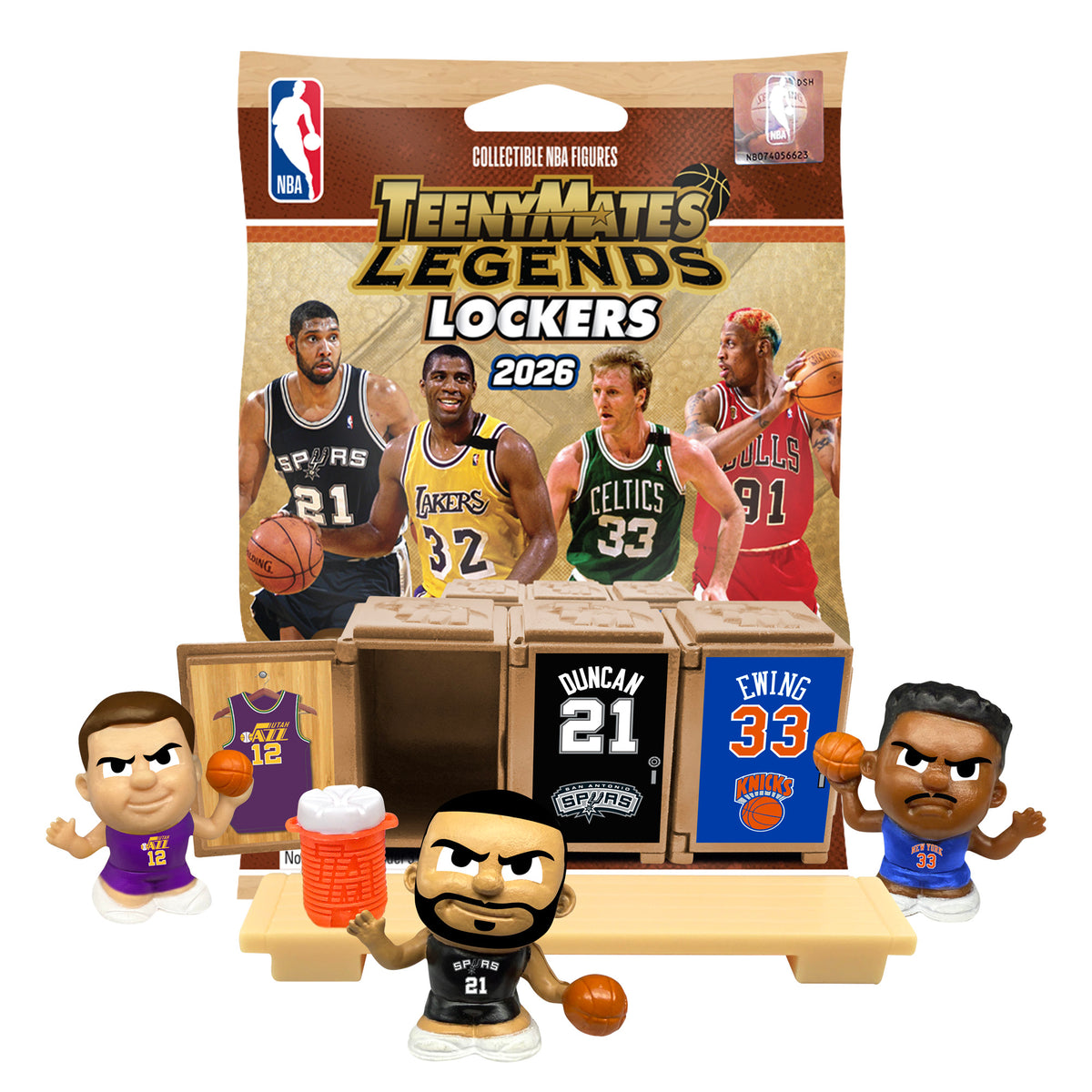 TeenyMates NBA Legends Locker Room Set Series 1