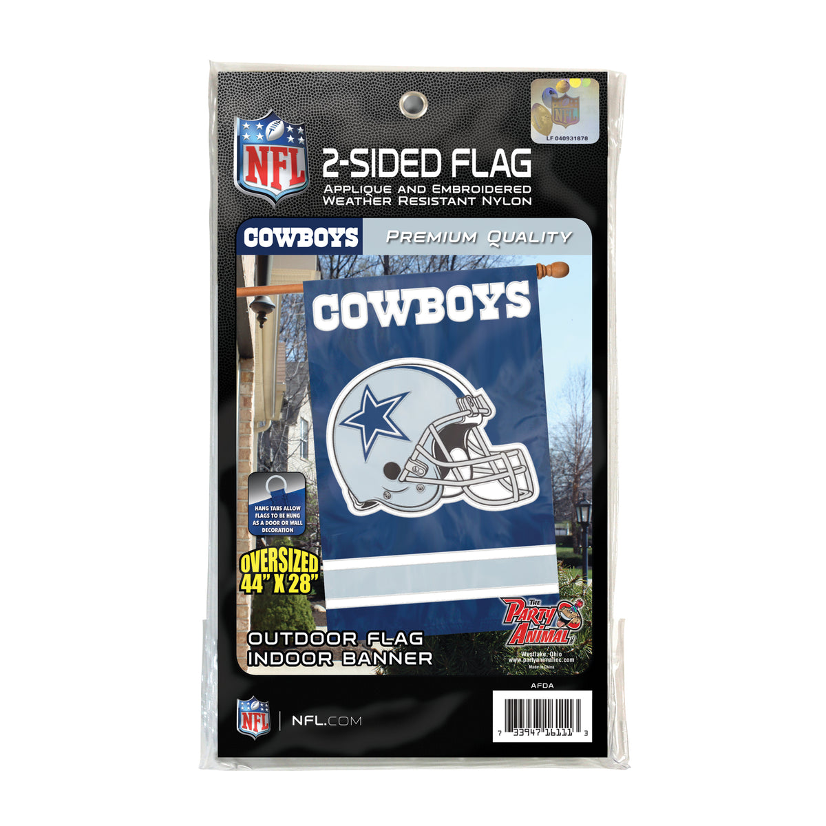 Dallas Cowboys Applique Banner Flag
