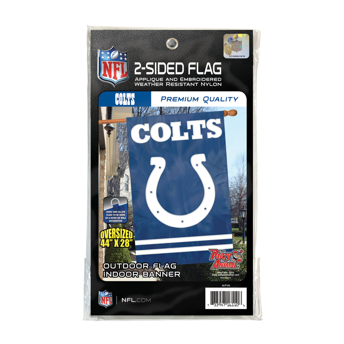Indianapolis Colts Applique Banner Flag