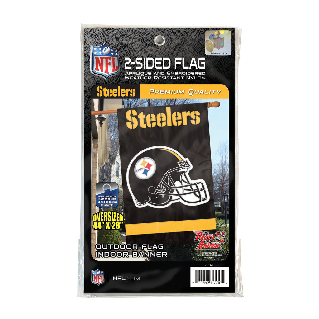 Pittsburgh Steelers Applique Banner Flag