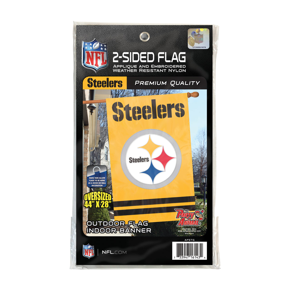 Pittsburgh Steelers Applique Banner Flag