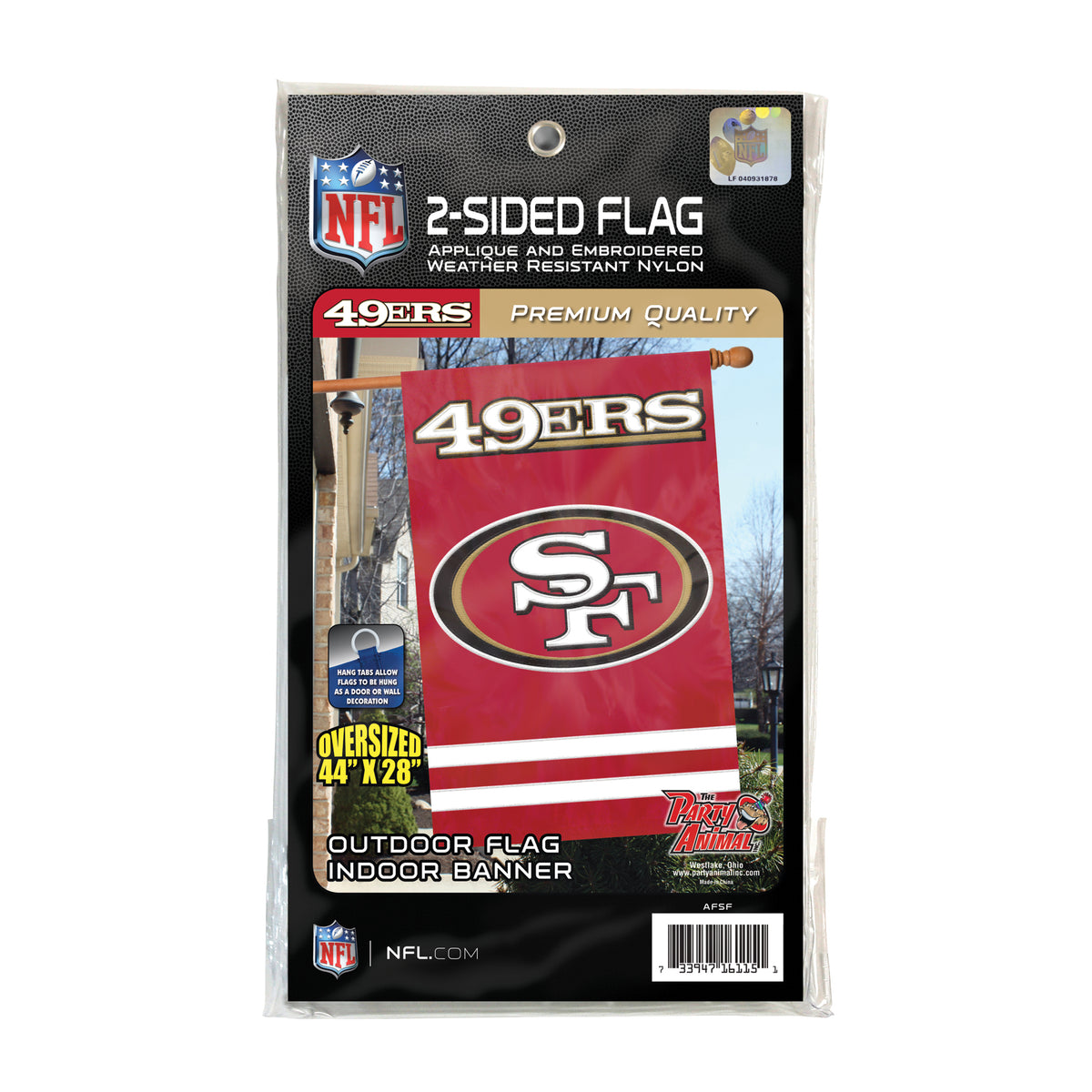 San Francisco 49ers Applique Banner Flag
