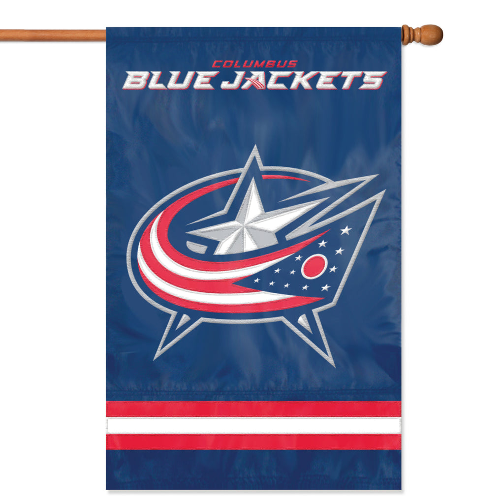 Columbus Blue Jackets Applique Banner Flag