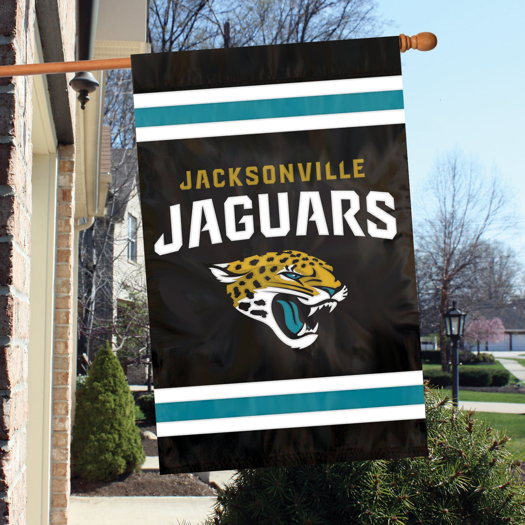 Jacksonville Jaguars Applique Banner Flag