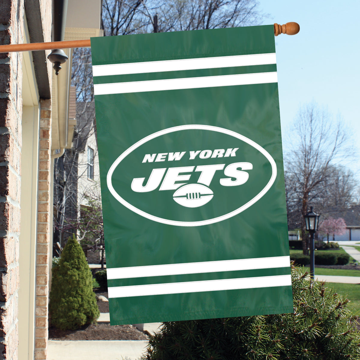 New York Jets Applique Banner Flag