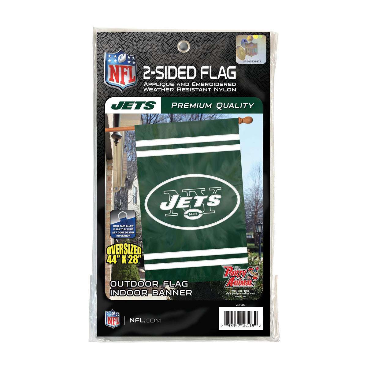 New York Jets Applique Banner Flag