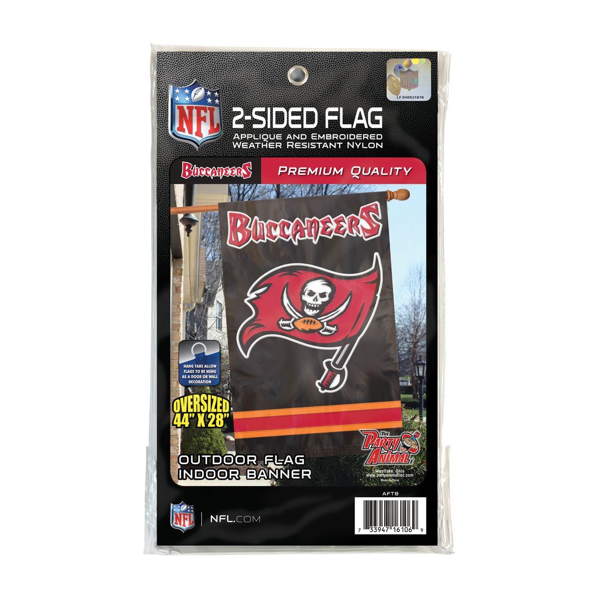 Tampa Bay Buccaneers Applique Banner Flag