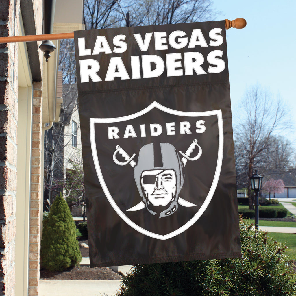 Las Vegas Raiders Applique Banner Flag
