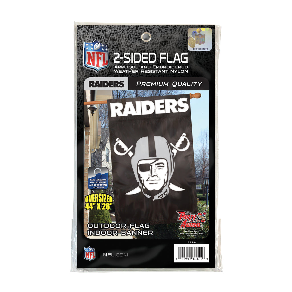Las Vegas Raiders Applique Banner Flag