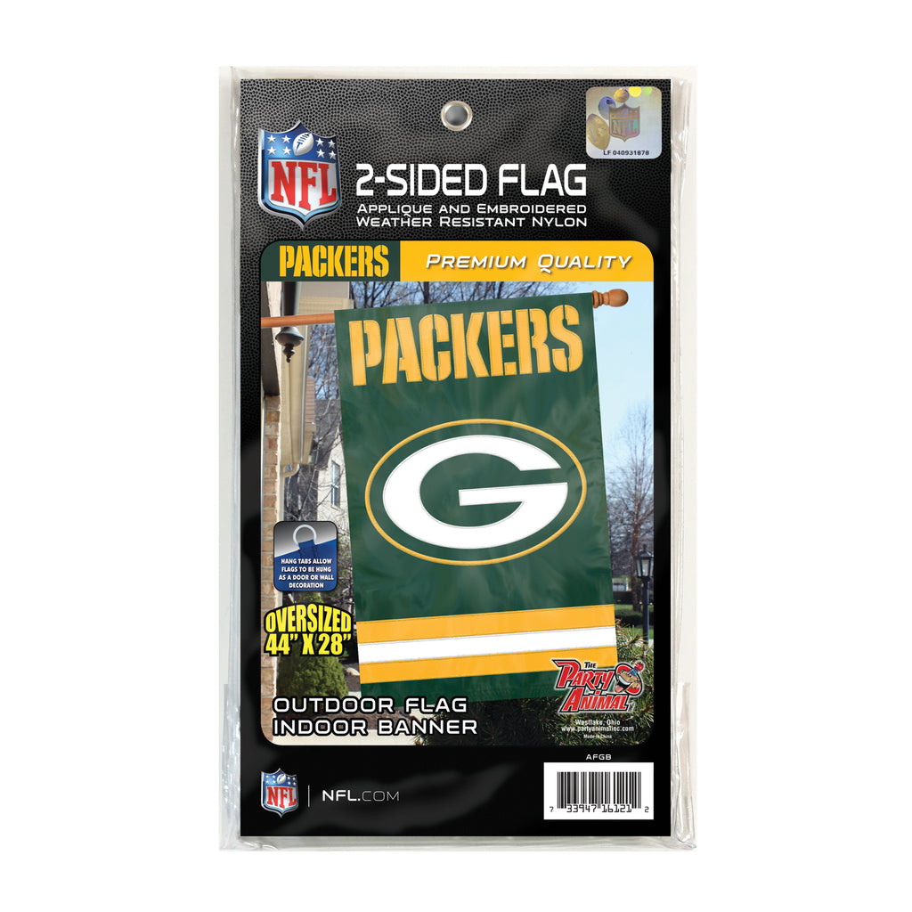 Green Bay Packers Applique Banner Flag