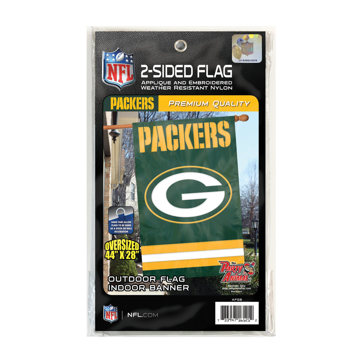 Green Bay Packers Applique Banner Flag