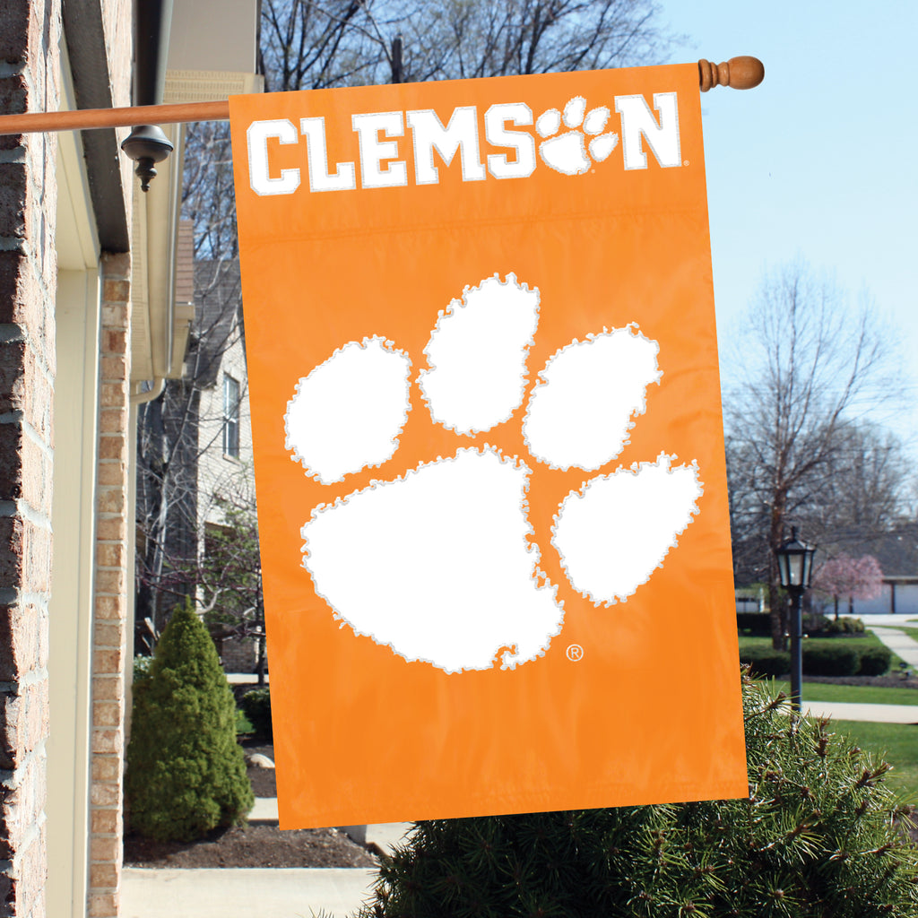 Clemson Tigers Applique Banner Flag