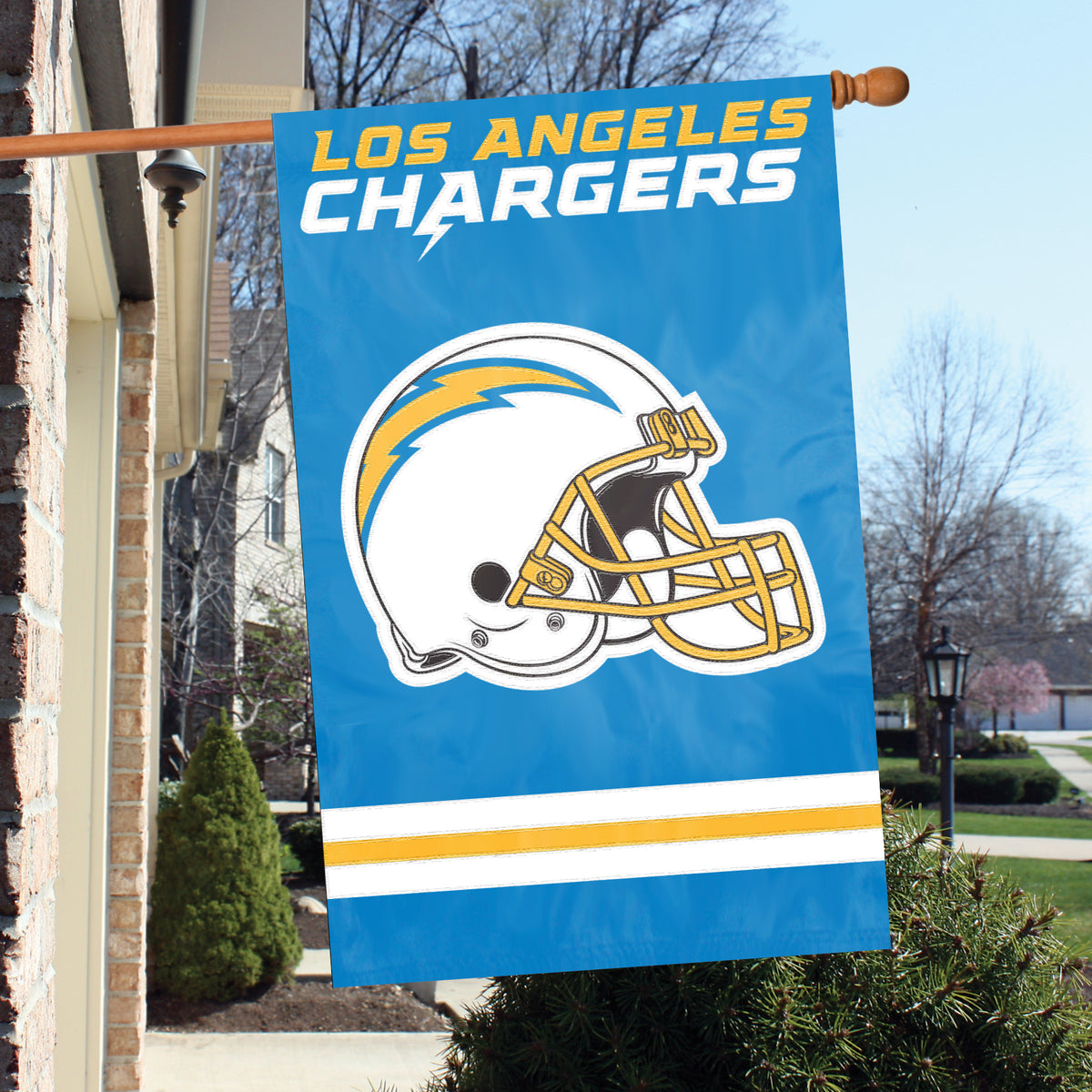 Los Angeles Chargers Applique Banner Flag