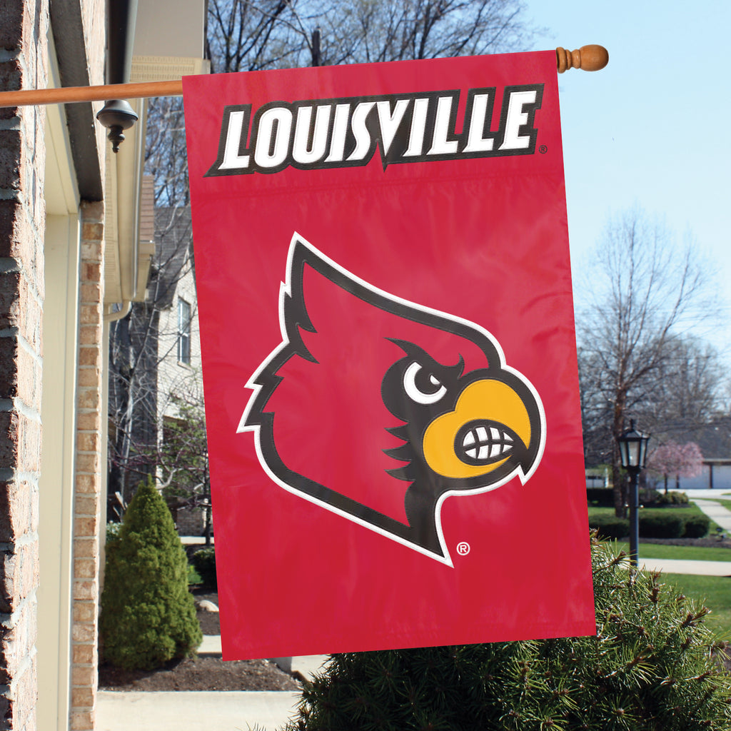 Louisville Cardinals Applique Banner Flag