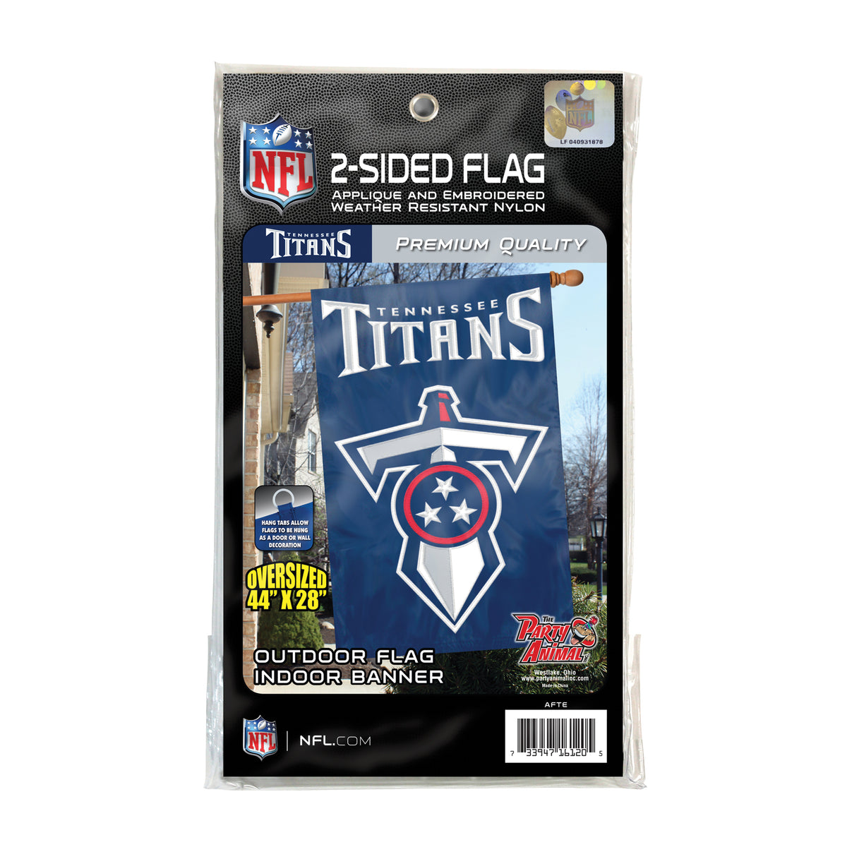 Tennessee Titans Applique Banner Flag