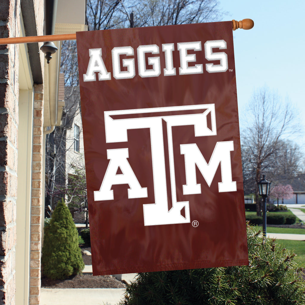 Texas A & M Aggies Applique Banner Flag