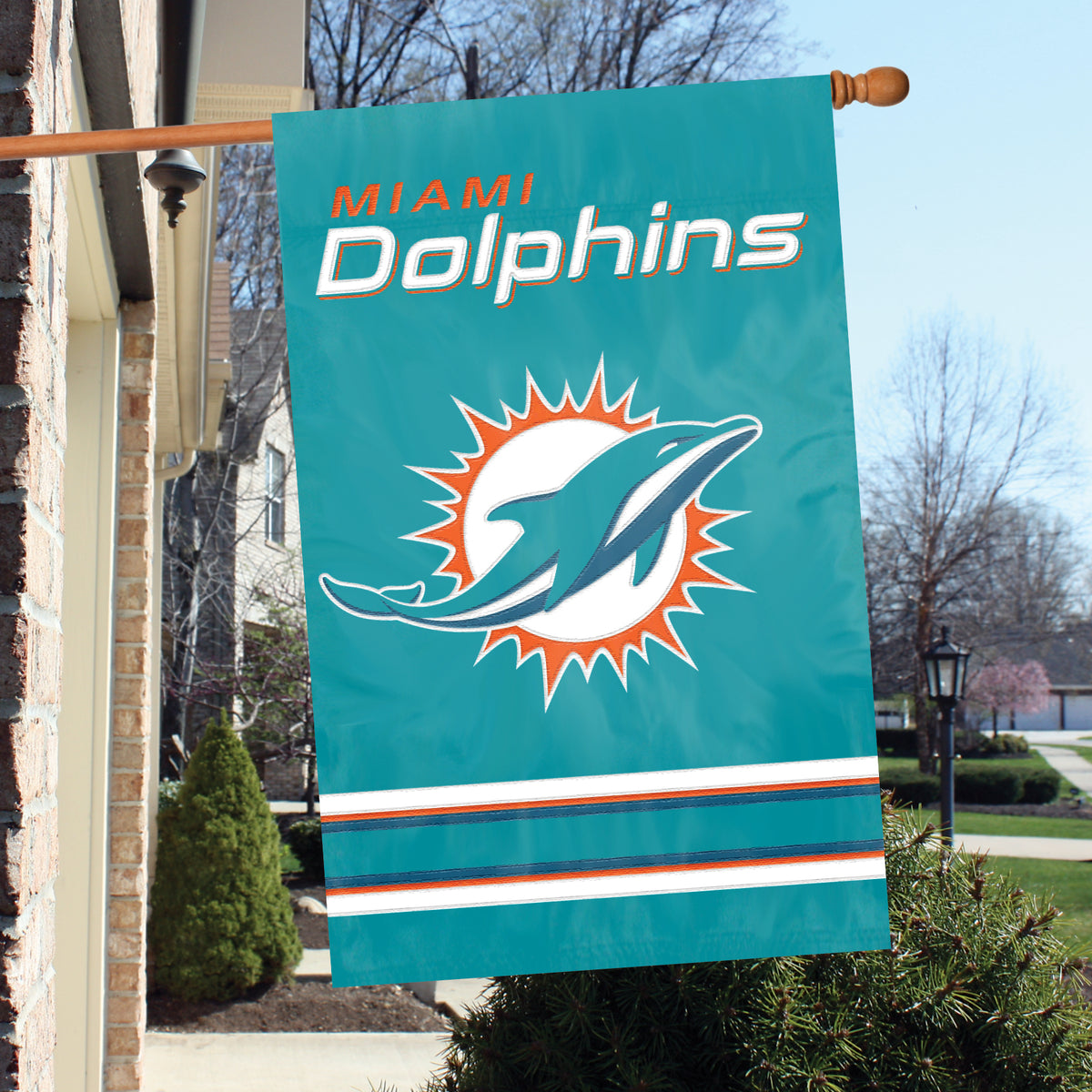Miami Dolphins Applique Banner Flag