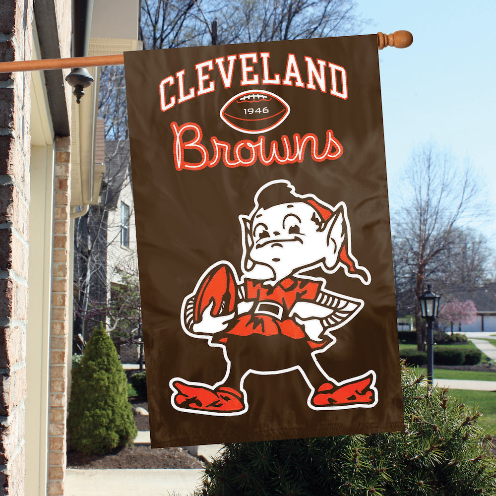Cleveland Browns Applique Banner Flag