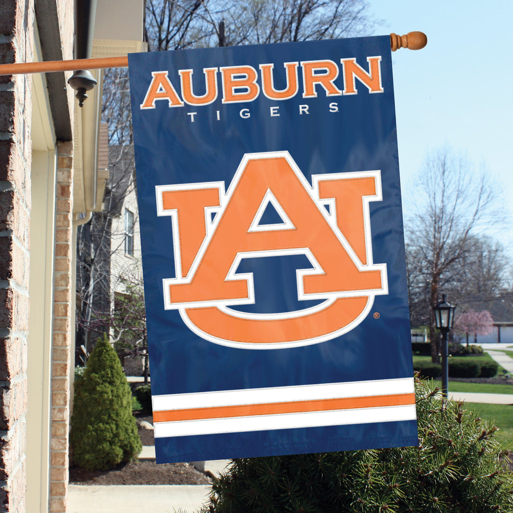 Auburn Tigers Applique Banner Flag