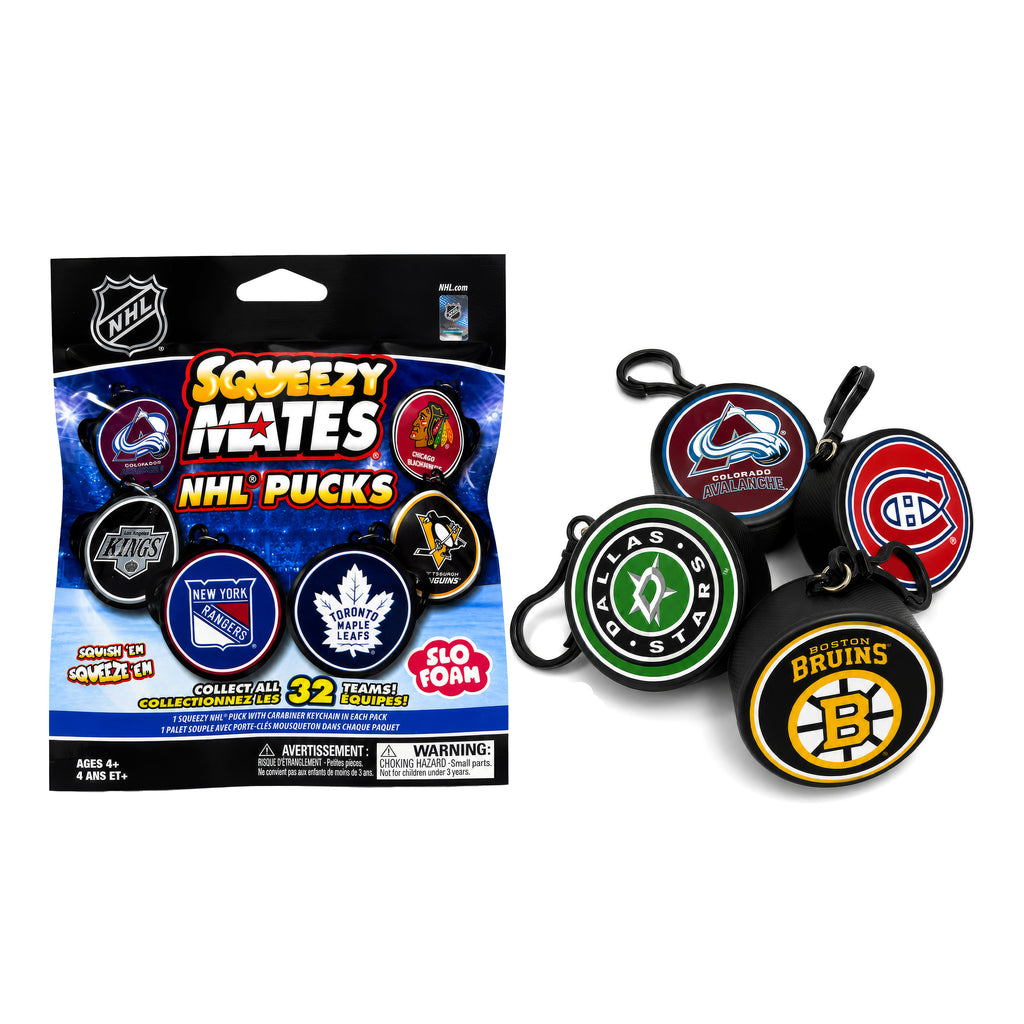 SqueezyMates NHL Pucks Foil Bag 3 Pack - Displays & Multi-Packs