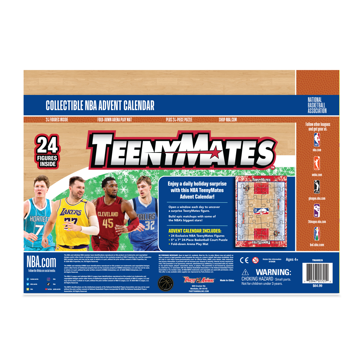 TeenyMates NBA Advent Calendar 2026 (Amazon)