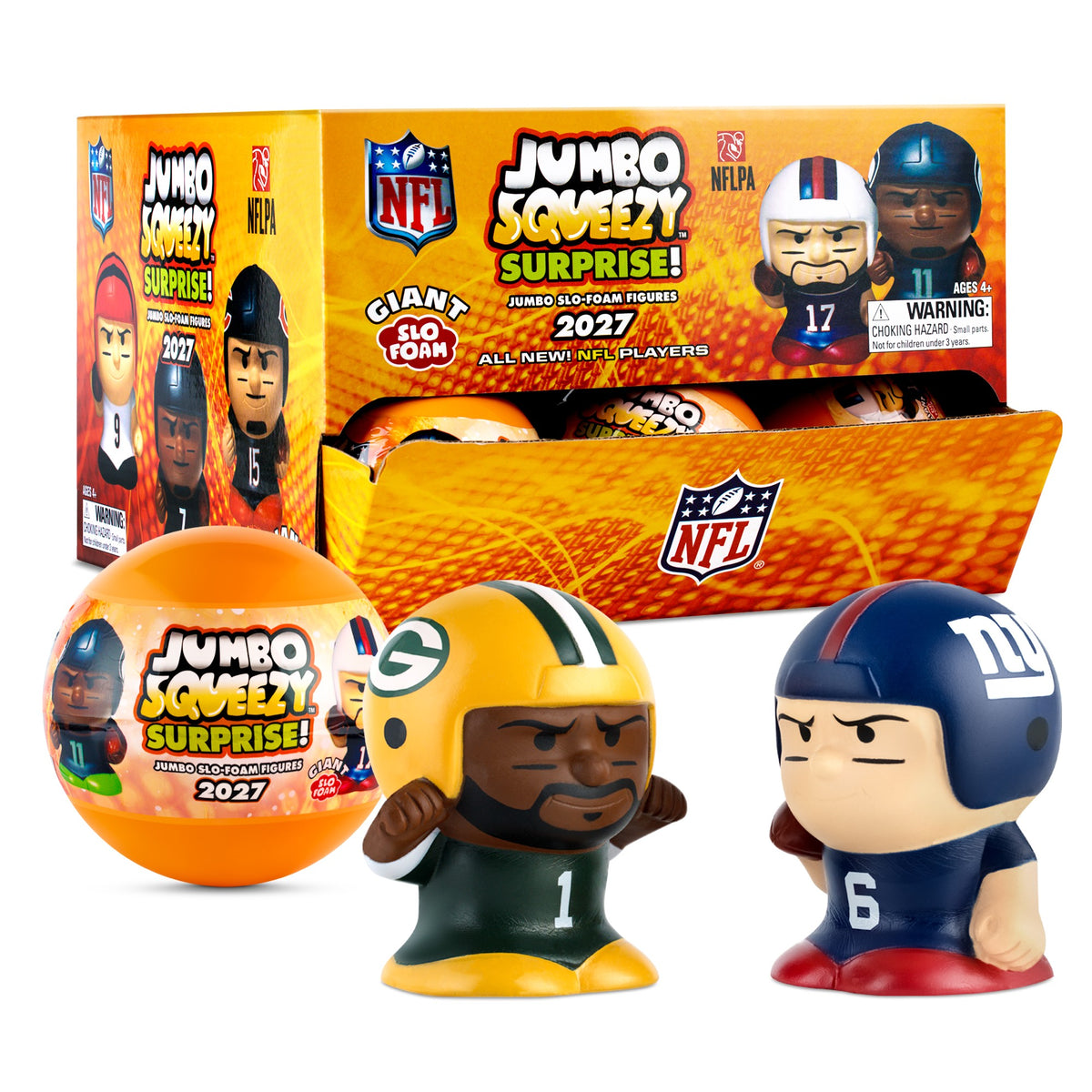 NFL Jumbo Squeezy Capsule Display 2027 - 18ct