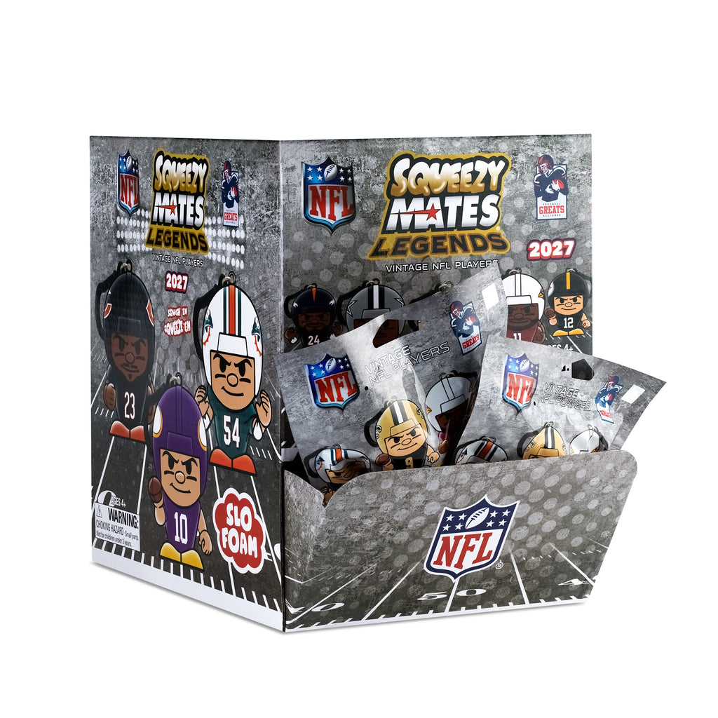 NFL SqueezyMates Legends Gravity Feed Display 2027