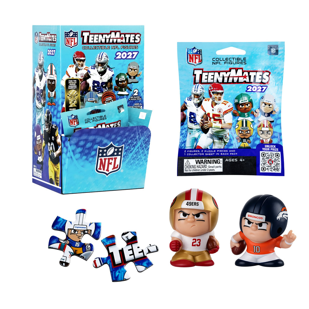 NFL TeenyMates 2027 Gravity Feed Display 32ct