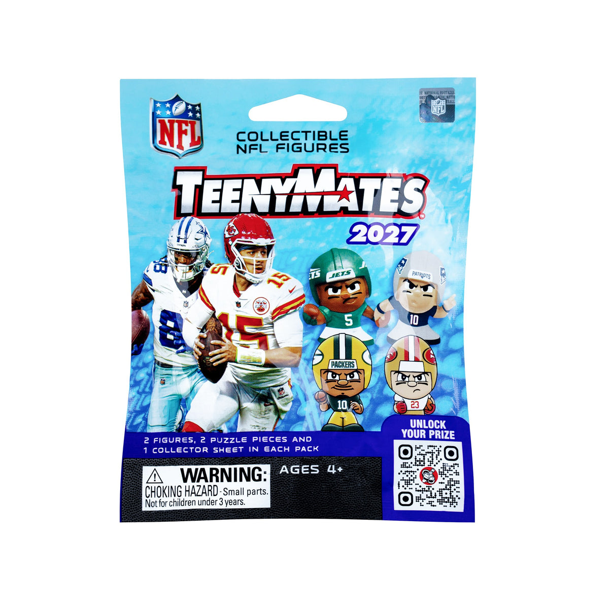 NFL TeenyMates 2027 Gravity Feed Display 32ct