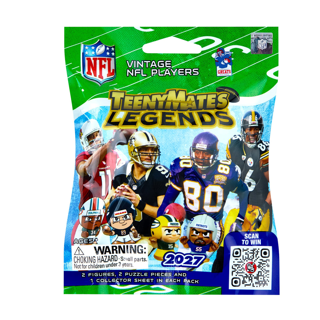 NFL Legends TeenyMates 2027 Gravity Feed Display 32ct