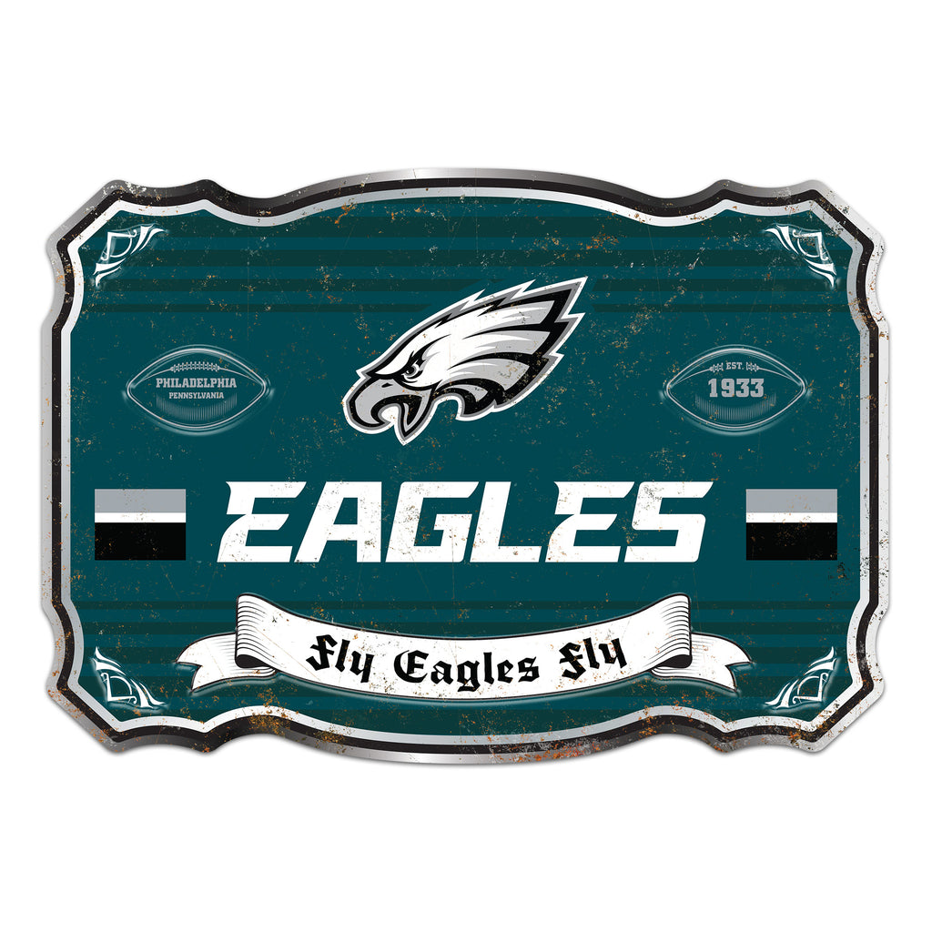 Philadelphia Eagles Embossed Metal Sign