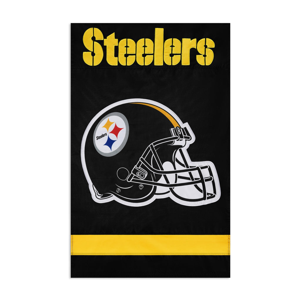 Pittsburgh Steelers Applique Banner Flag