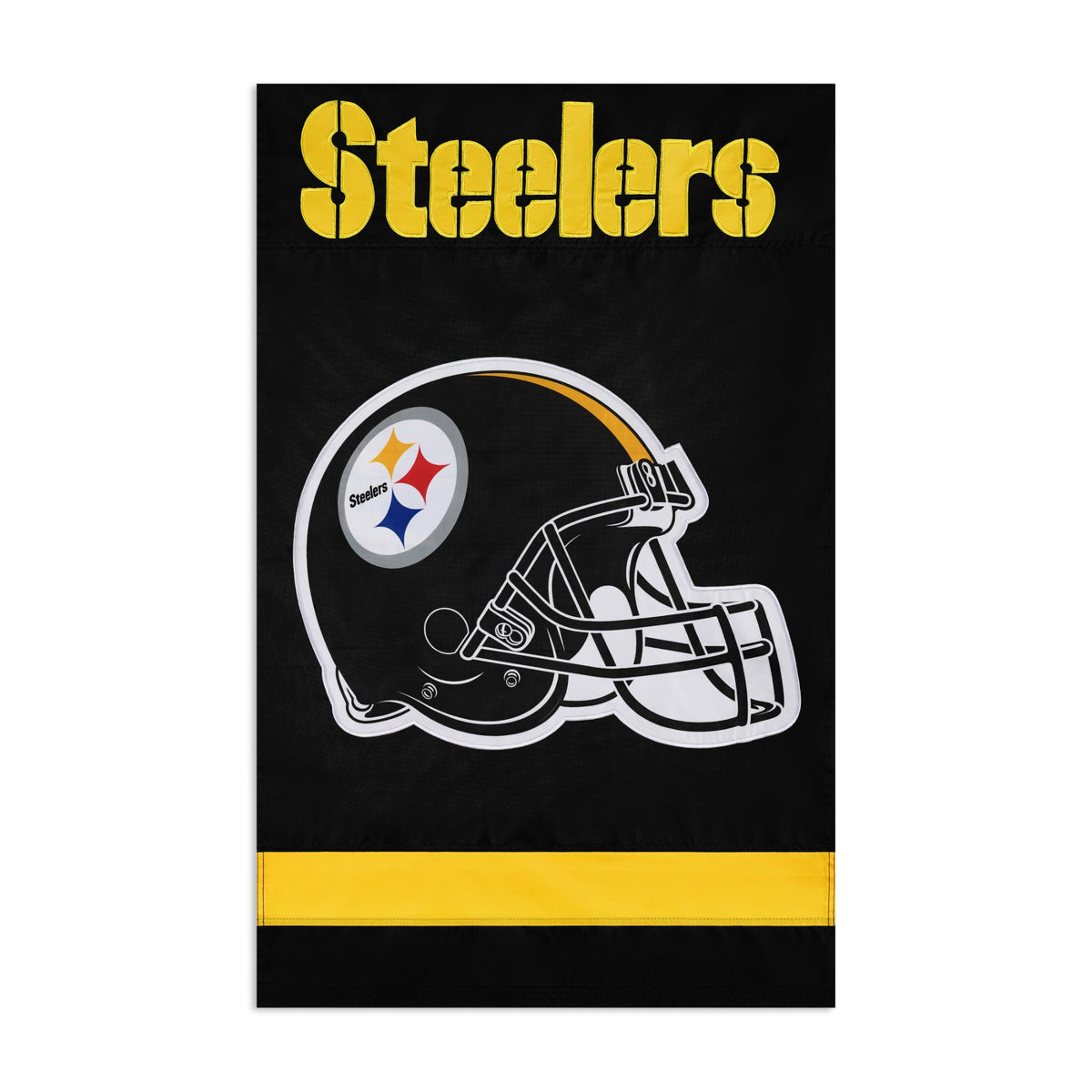 Pittsburgh Steelers Applique Banner Flag