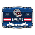 New England Patriots Embossed Metal Sign