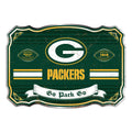 Green Bay Packers Embossed Metal Sign