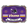 Minnesota Vikings Embossed Metal Sign