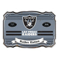 Las Vegas Raiders Embossed Metal Sign