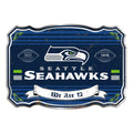 Seattle Seahawks Embossed Metal Sign