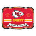Kansas City Chiefs Embossed Metal Sign