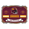 Washington Commanders Embossed Metal Sign