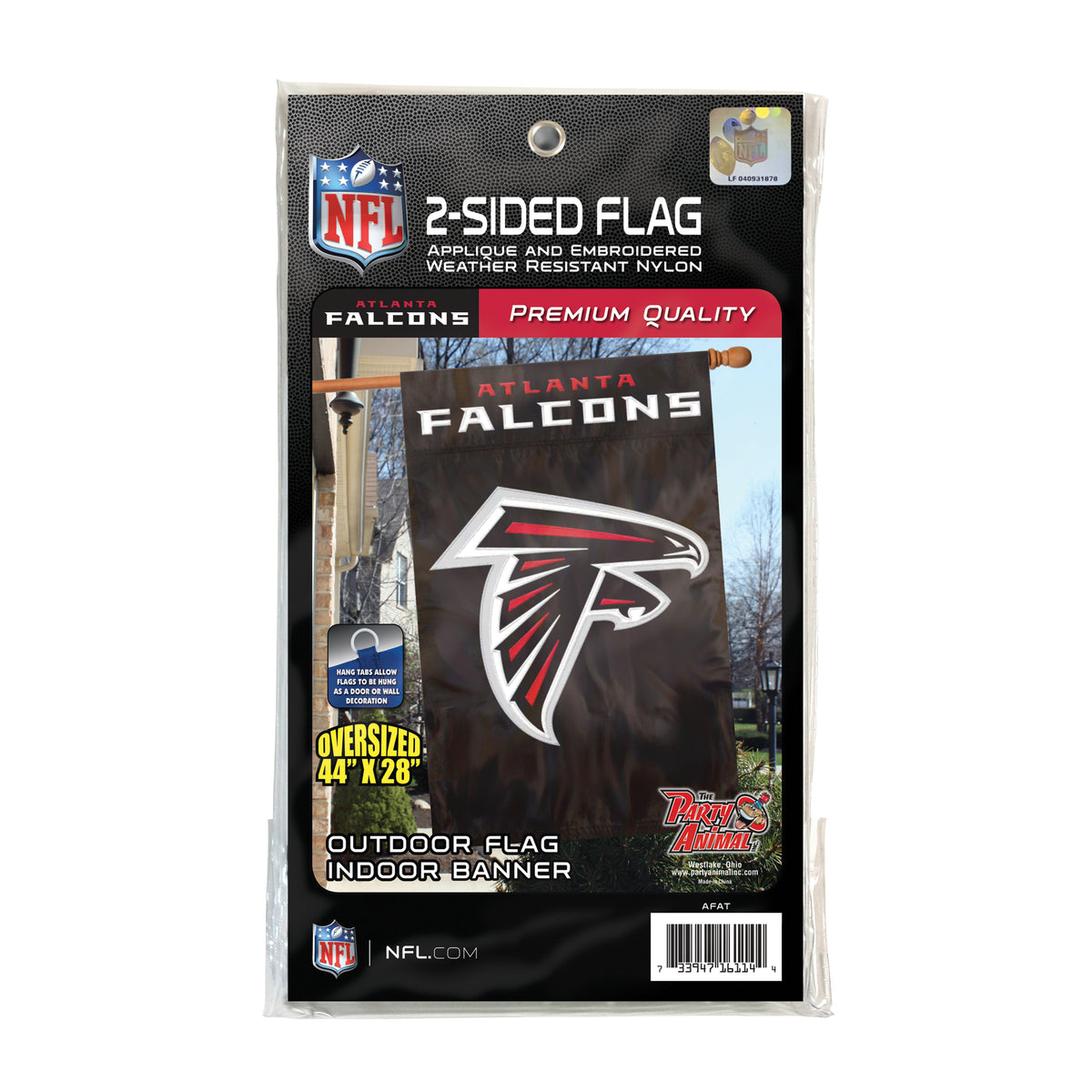 Atlanta Falcons Applique Banner Flag