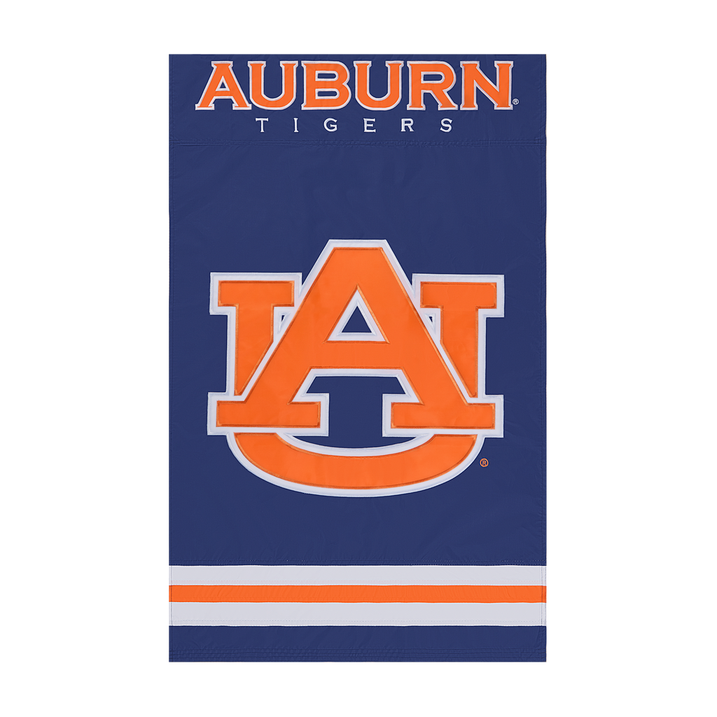 Auburn Tigers Applique Banner Flag