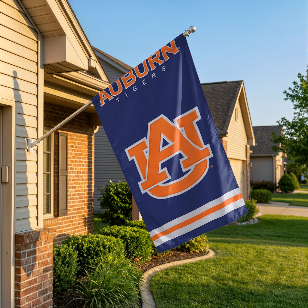 Auburn Tigers Applique Banner Flag