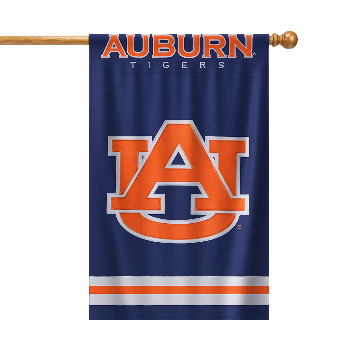 Auburn Tigers Applique Banner Flag