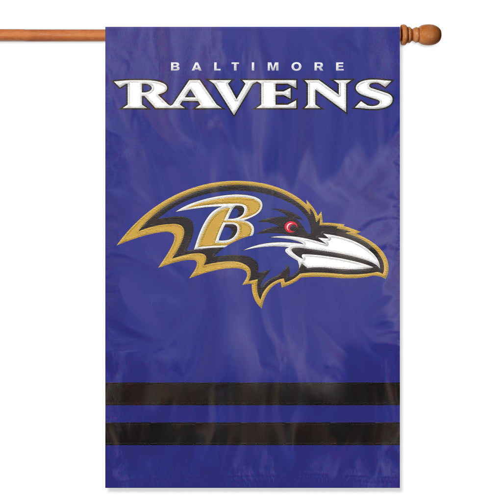 Baltimore Ravens Applique Banner Flag