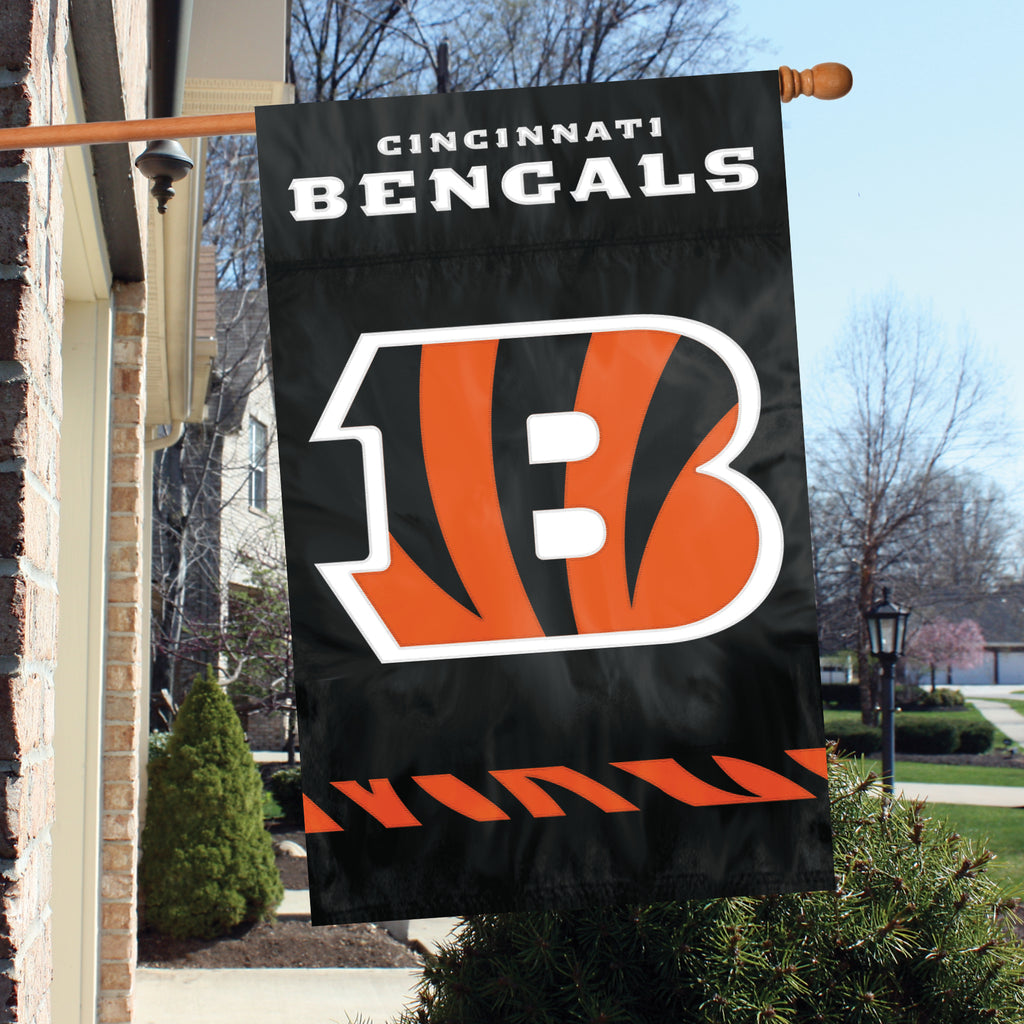 Cincinnati Bengals Applique Banner Flag