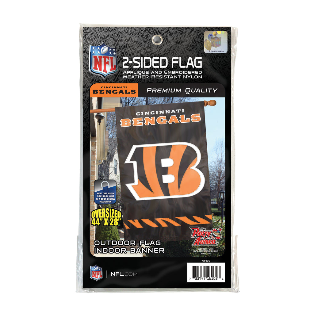 Cincinnati Bengals Applique Banner Flag