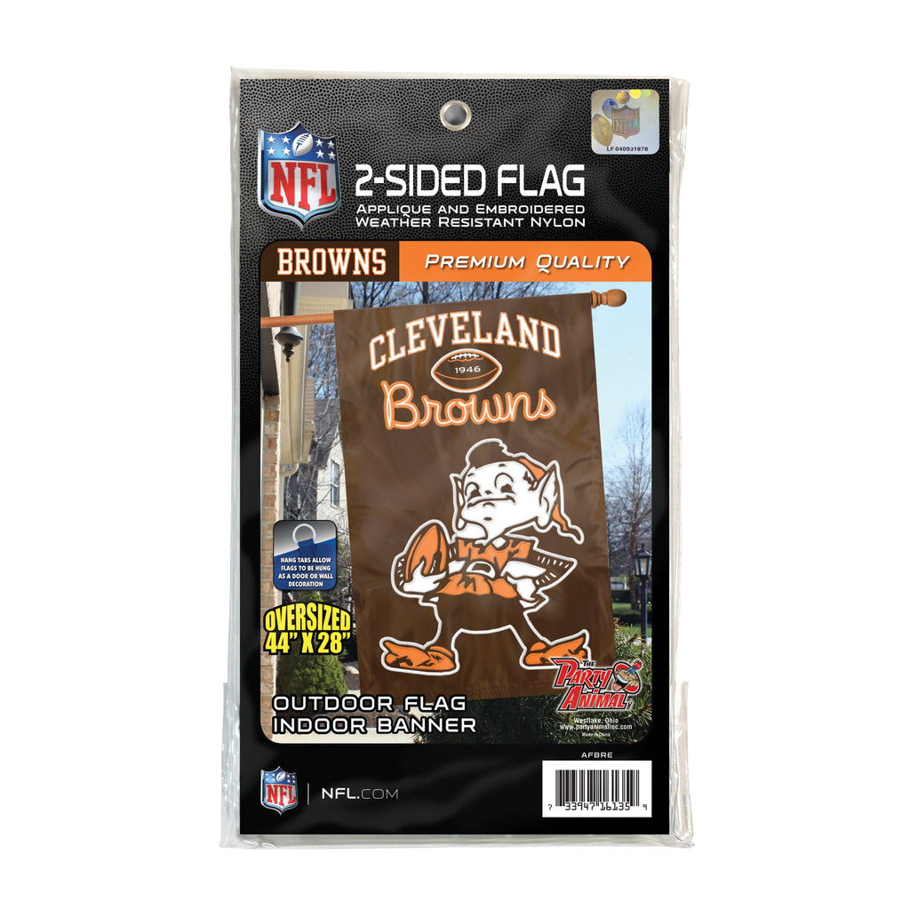 Cleveland Browns Applique Banner Flag