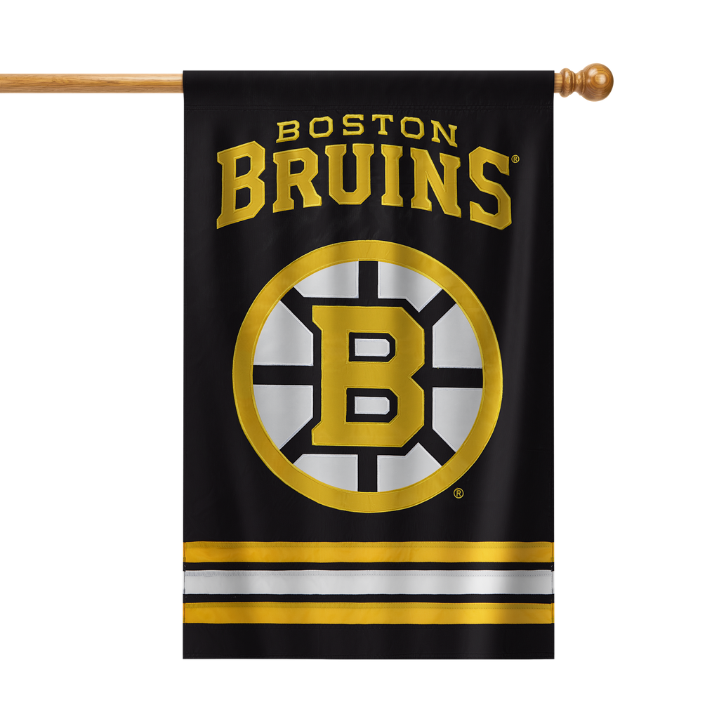 Boston Bruins Applique Banner Flag